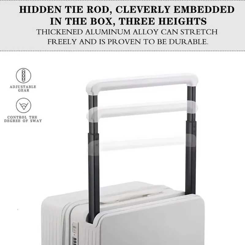 Manufactory PC Travel Trolley Case Durable Men Combination Case Small Size Boarding Case Luggage Suitcase with USBW251024