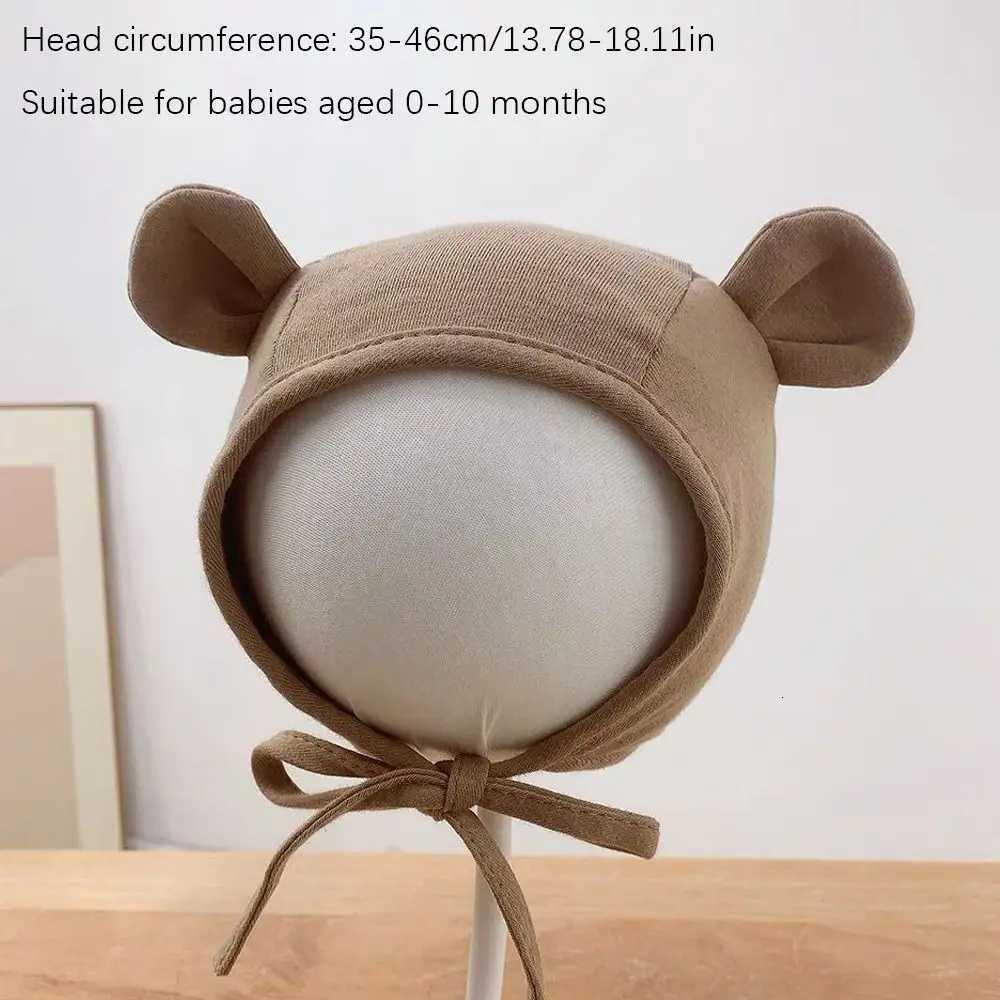 Allmatch Cotton Newborn Cap Bear Ear Breathable Fetal Hat Baby Ear Protection Cap UnisexL251024