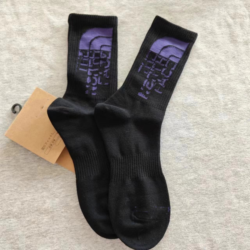 Casual Basketball Sports Socks Men's Socks Black Business Mid Length Soft Warm Autumn/winter Solid Color