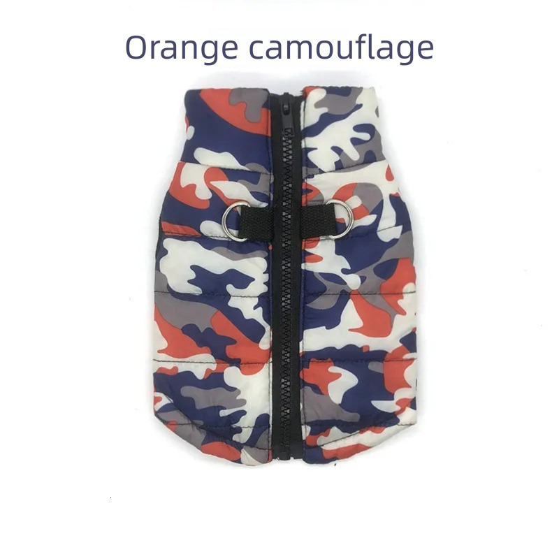 2025 new K3163 Pet winter coats for autumn and winter, thick fleece-lined clothes, large dog traction-resistant windproof jackets