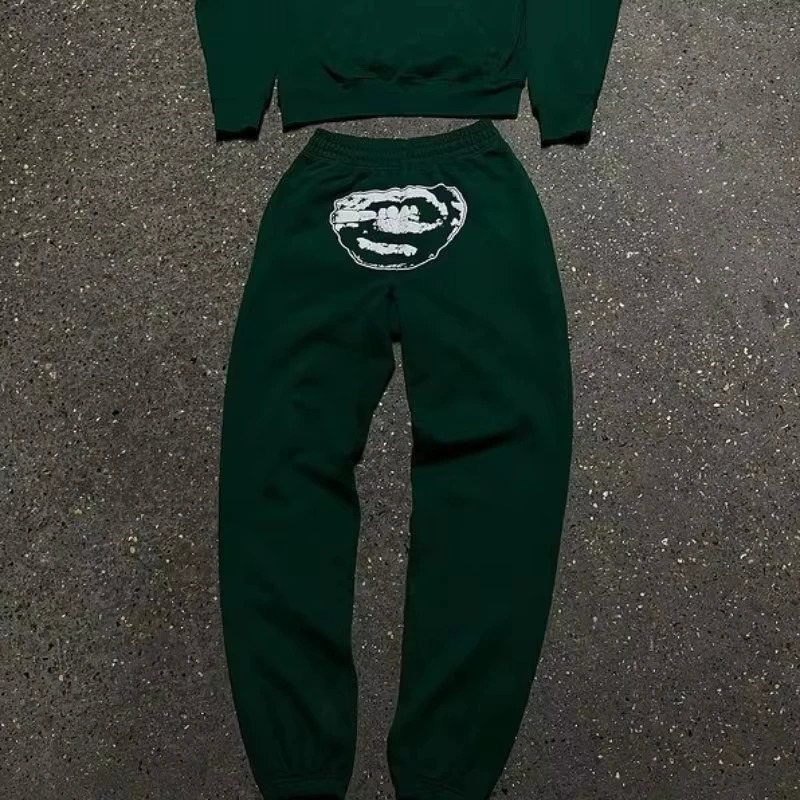 Straight Pants High Street Retro Trousers Women Y2K Street HipHop Straight Pants Men Women Sweatpants Kpop Pants 90s 251020