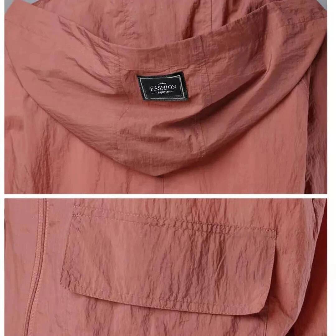 Women's Short Lightweight Loose Breathable Sun Protection Clothing Large Size Comfortable Trench Coat Summer Autumn Outerwear dongdumaoyi