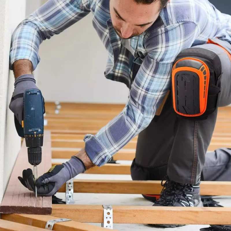 with comfortable gel pads Knee pads adjustable bindings for work horticultural professional heavy duty EVA foam knee padsW251024