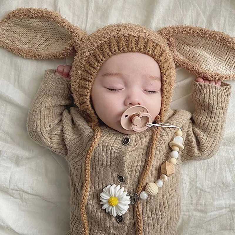 Winter Plush Baby Bunny Hat Thick Warm Infant Ear Protection Cap Headgear Cute Rabbit Kids Beanie 636Month Boy Girl Kids BonnetL251024