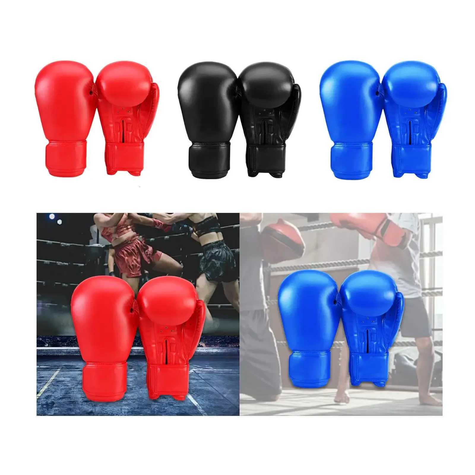 Adult Boxing Gloves Ventilation PU Leather Punching Bag Focus Mitts for Taekwondo Sparring Fitness Muay Thai Fighting Sports Y251023