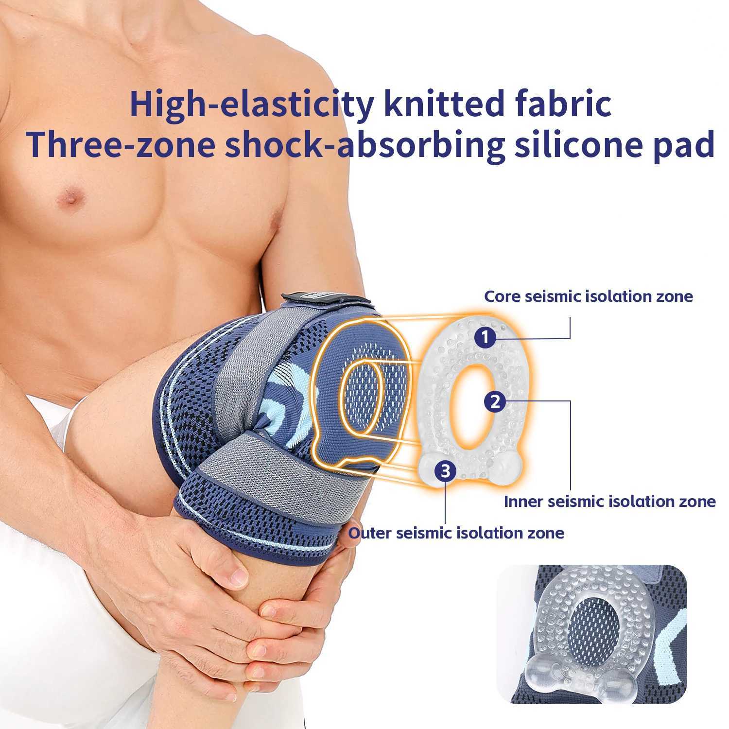 1PC Knee Brace Compression Knit Knee Pad For Sports Quickly Absorb Perspiration Keep Knees Warm Knee Boosters Breathable Support Y251024