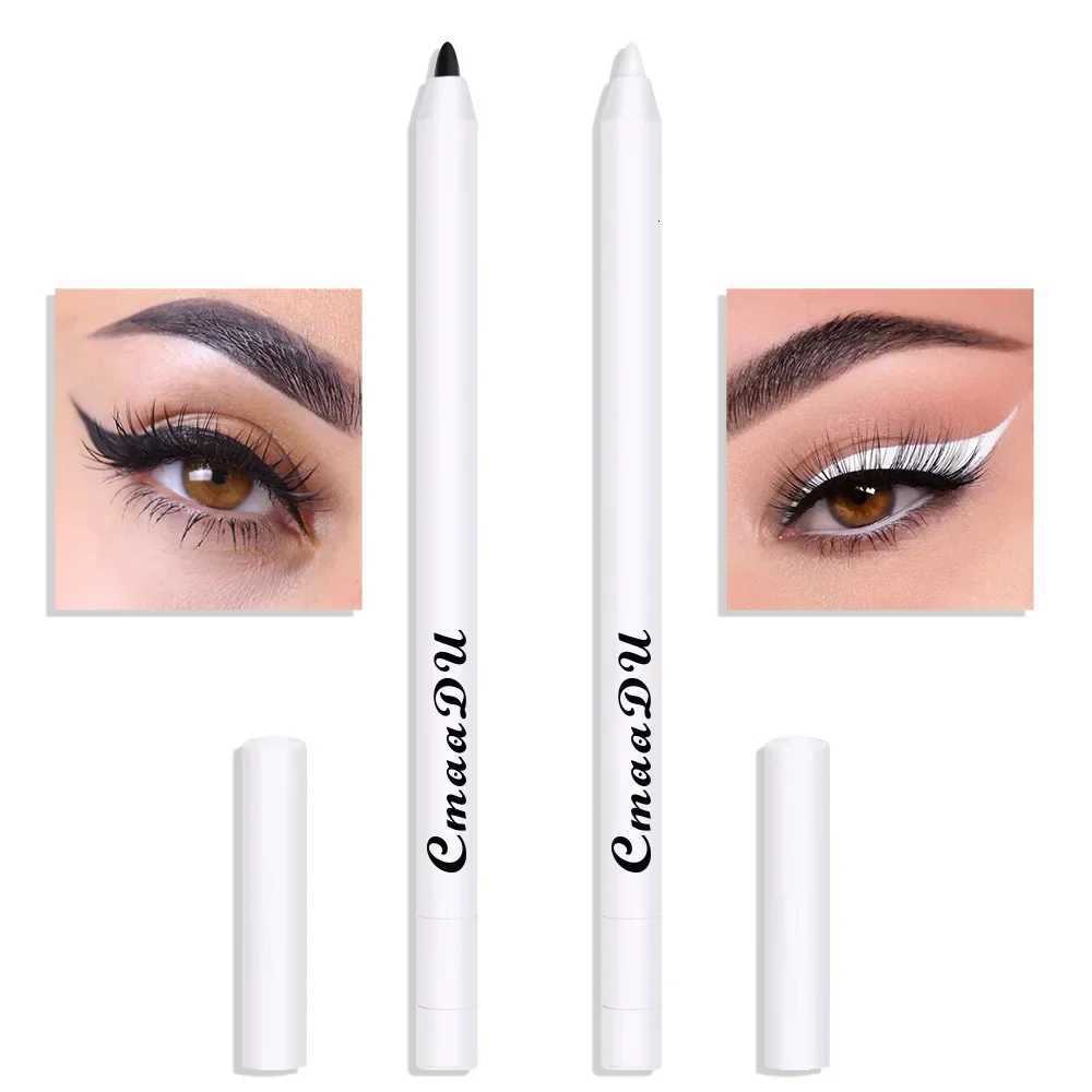 CmaaDu 2PcsSet BlackWhite Chroma Graphic Eyeliner Pencil Makeup Formula Rich Colour LongWearing Gel Eyleliner Pen CosmeticsL251024