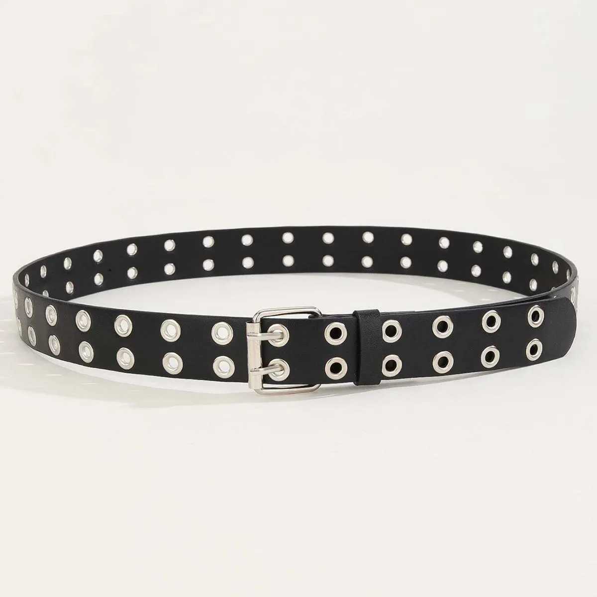 Ladies fashionable belt paired with jeans Gothic style studded decorative belt belt waist cinching belt daily wear W251024