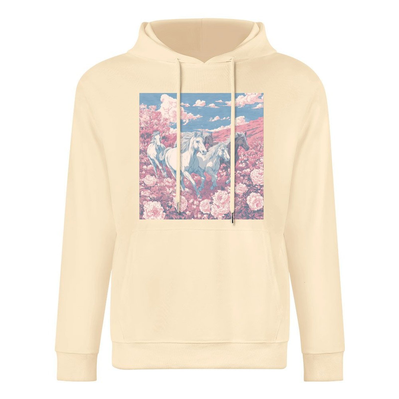 H Designer Fall Winter Hoodie Luxury Horse Print Design Unisex Long Sleeve Streetwear Hip Hop Oversized Fit Hoodie Men's Fashion Apparel H38