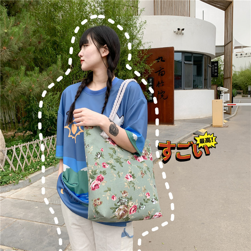 2025 New Designer Fashion Double sided Pattern Bohemian Style Casual Shoulder Bag for Women