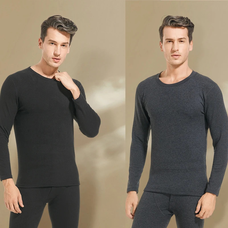 Autumn Winter Mens Cashmere Silk Soft Comfortable Warm Underwear with Thickened Plush Set for Men Women Thermal Clothing 251018