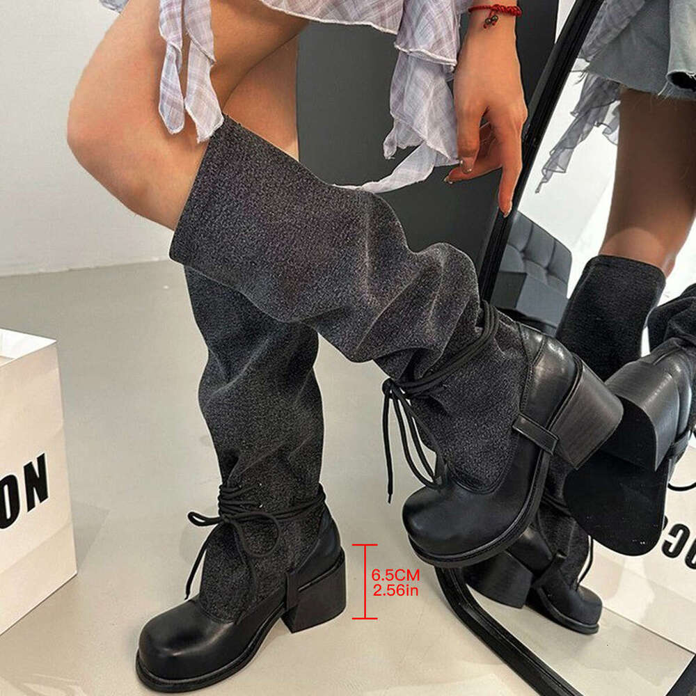 Women's Chunky High Heel Slip-On Closure, Thick Platform Heels For Height Stability, PU Synthetic Cover-Like Appearance Formal & Everyday Outfits