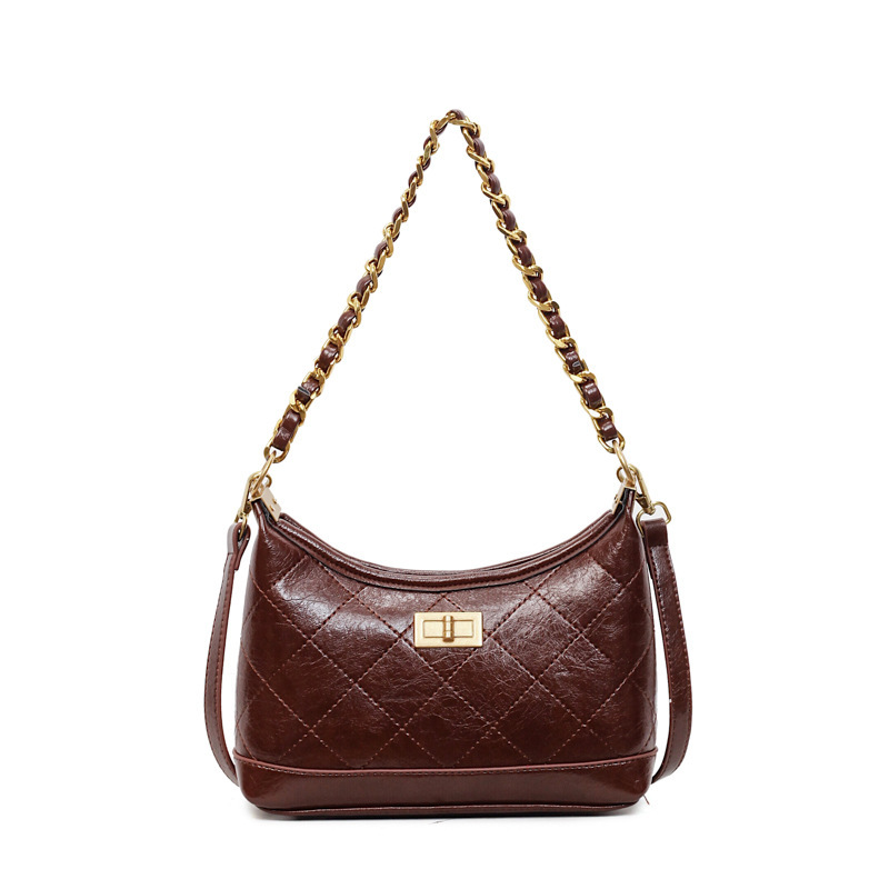 Luxury Brand Designer Bag Style Quilted Chain Underarm Bag For Women 2025 New Trendy Fashion Single Shoulder Crossbody Bag Versatile Hobo Bag