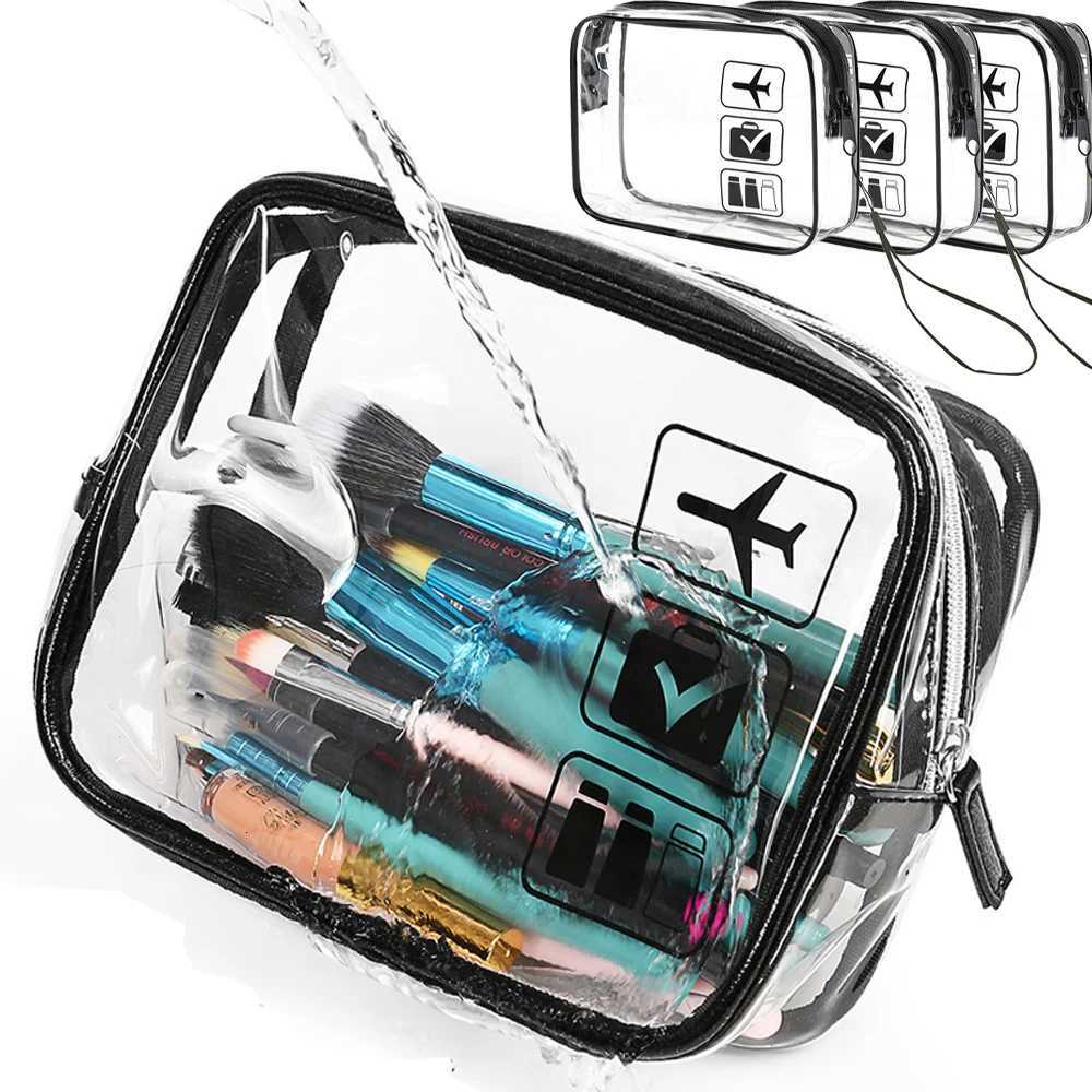 31pcs Transparent Zipper Makeup Bag Organizer Box Men Women Travel Clear Cosmetic Bag Waterproof Toiletry Wash Make Up BagsT251024