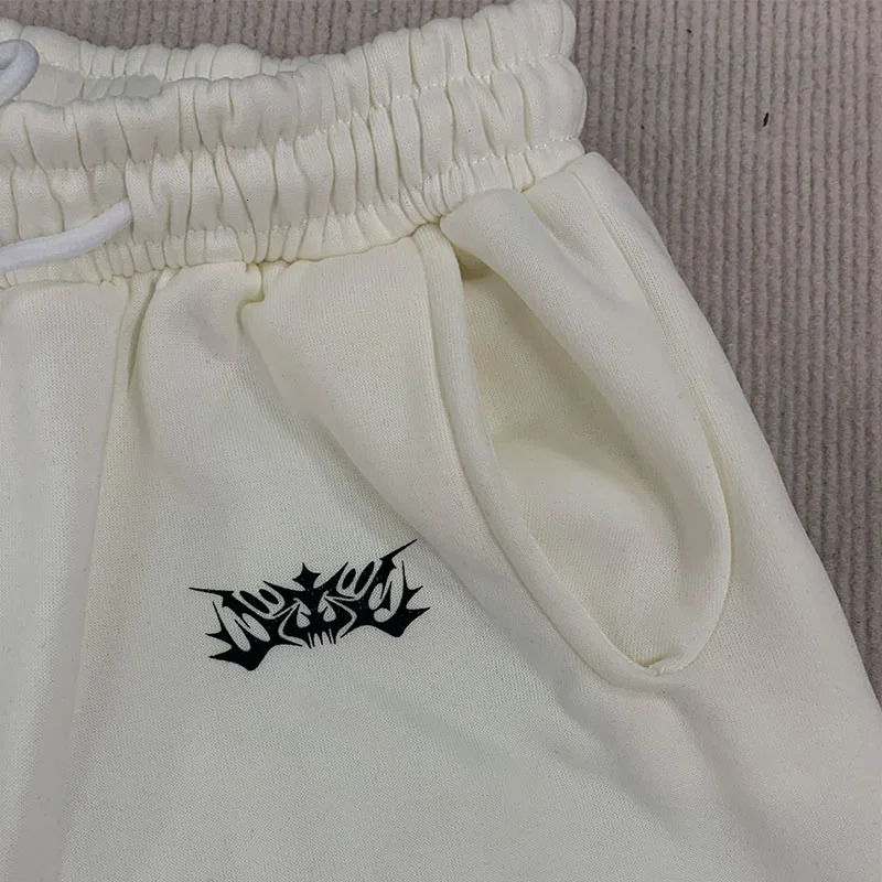 Y2K Women Elastic Waist Fitness Vintage Harajuku Leisure Straight Pants American Street Fashion Creative Goth Pattern Sweatpants 251020