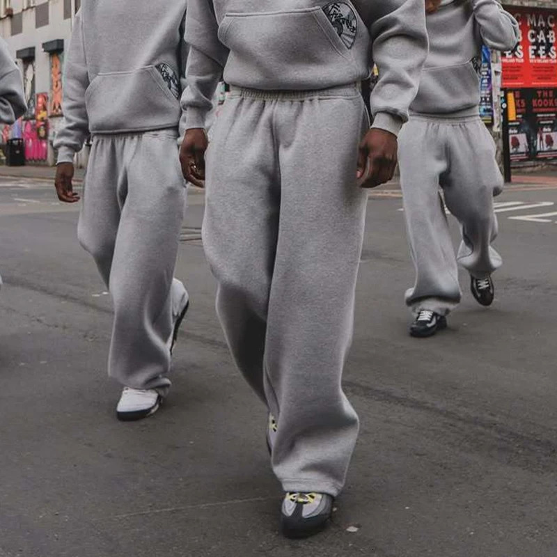 Fashionable Street Style Embroidered Sweatpants Autumn Winter Casual Pants Versatile Personality Couples Pan 251020