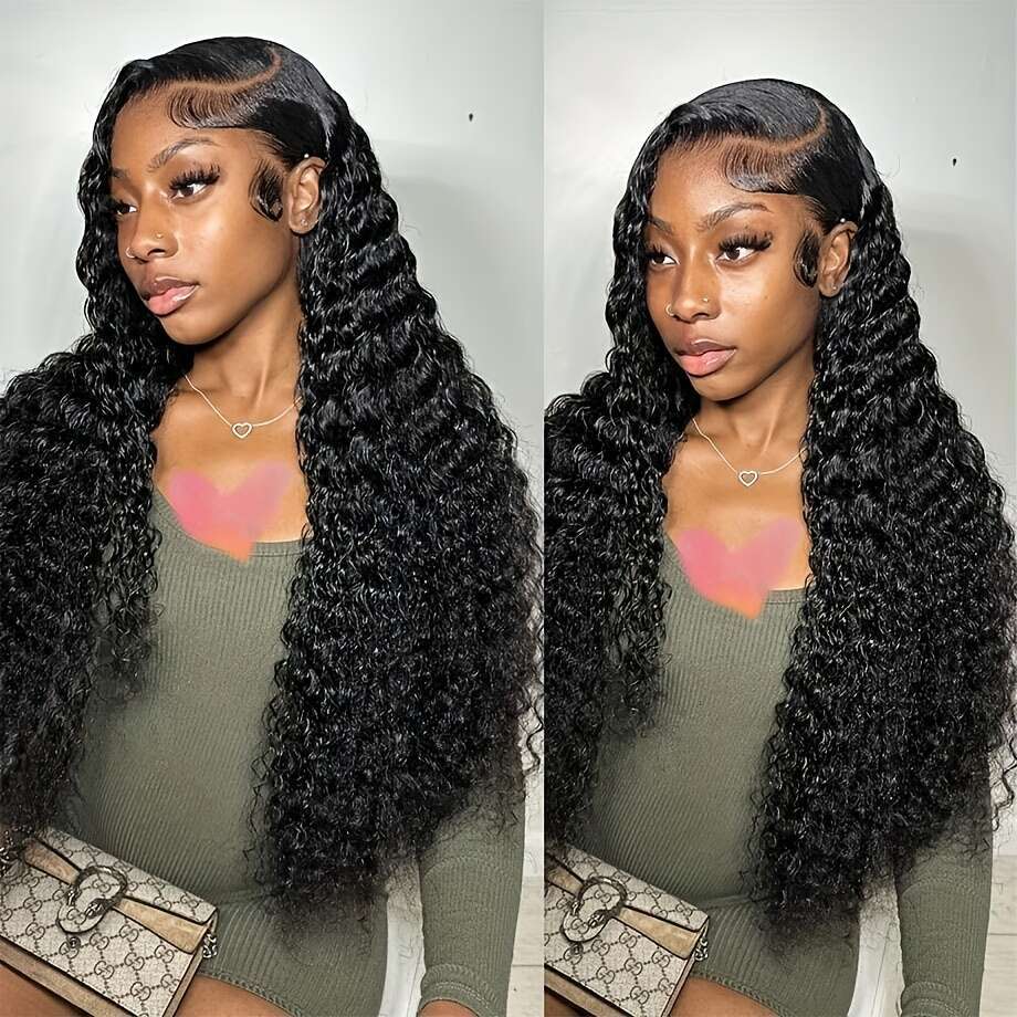 13X4 HD Frontal Wigs Water Wave Lace Front Wig Human Pre Plucked with Baby Hair