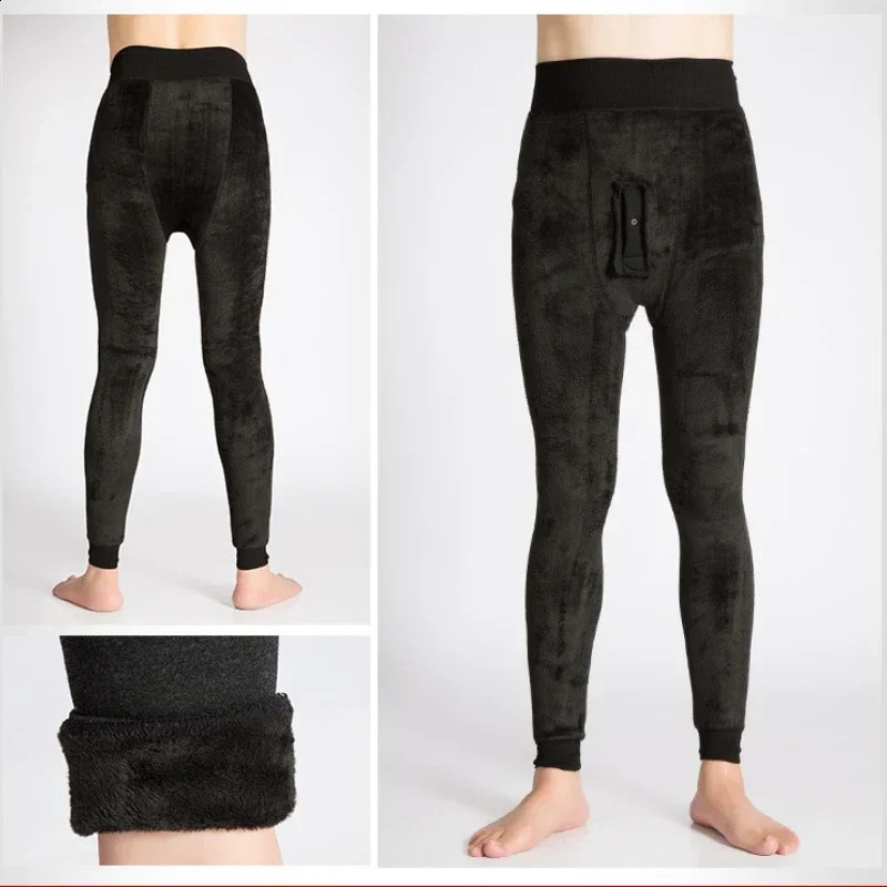 Winter Thermal Underwear Mens Long Johns Warm Thick Velvet Thermo Bottoms Man High Waist Leggings Underpants Pantalon Termico 251018