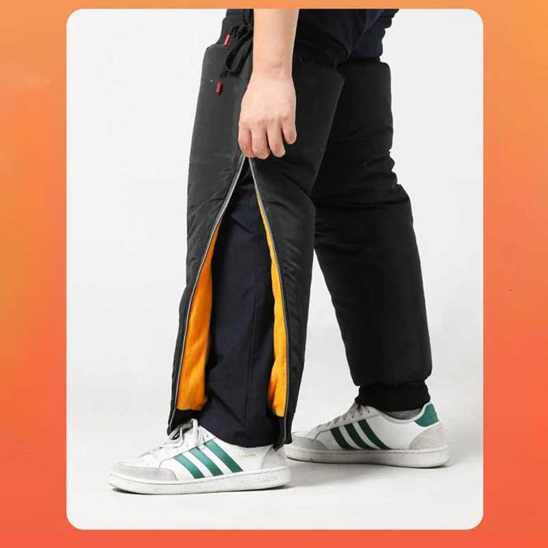 Winter Motorcycle Warm Knee Pads Velvet Knee Warmers with Reflective Zipper Thermal Knee Support for Mountain Bike Knee PadsW251024