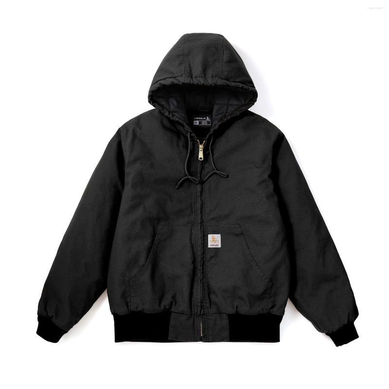 Men's Jackets Winter J140 Active Jacket Quilted 90s Vintage Washed Work Wear Duck J130 Canvas Hooded Y2k Designer Oversize Bomber Detroit Men And