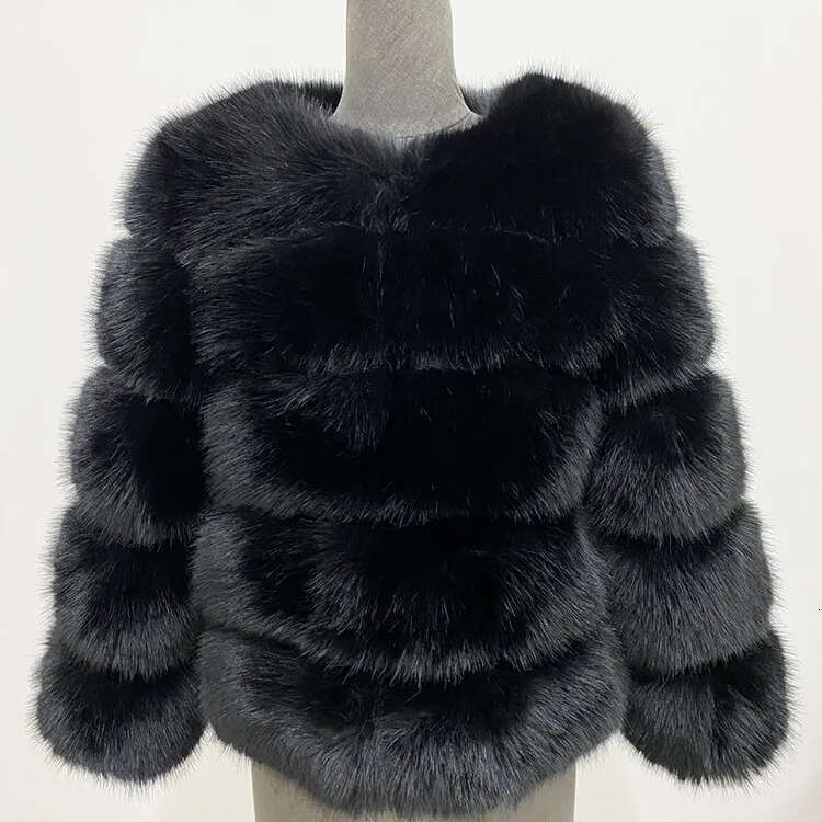 ZADORIN S-6Xl Mink Winter Black White Coat Elegant Fluffy Faux Jacket Top Short Fur Coats Woman Clothing fur coat