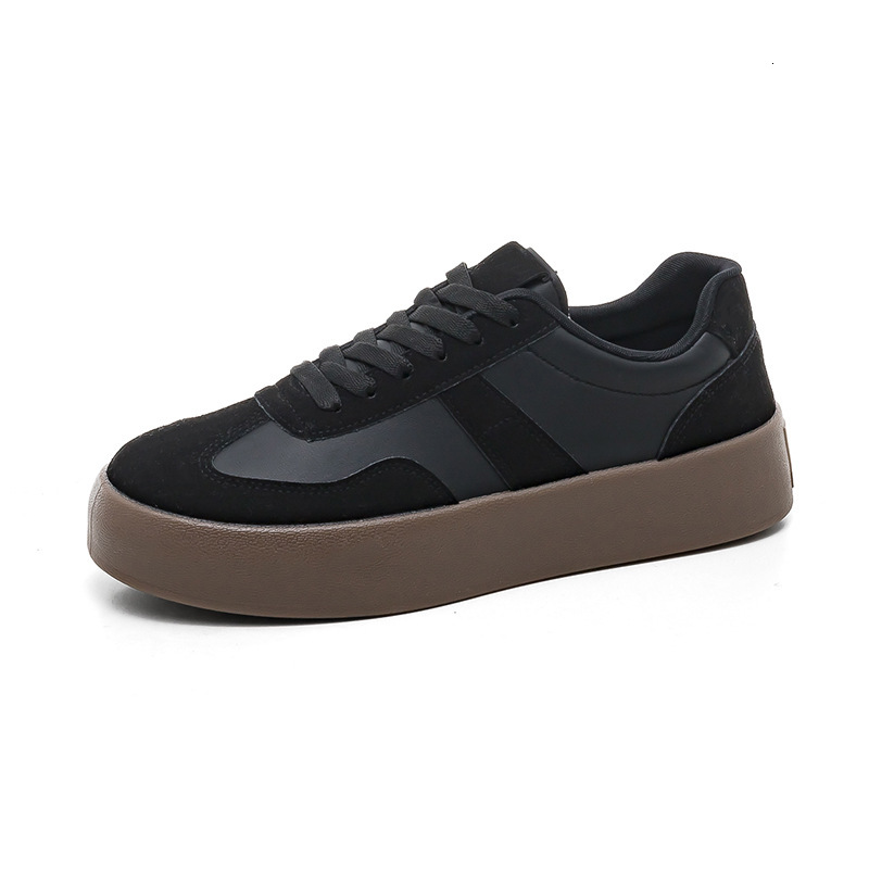 design Casual Shoes Pu Leather 3.5cm Thick Sole Sneakers for Men and Women with box free shipping