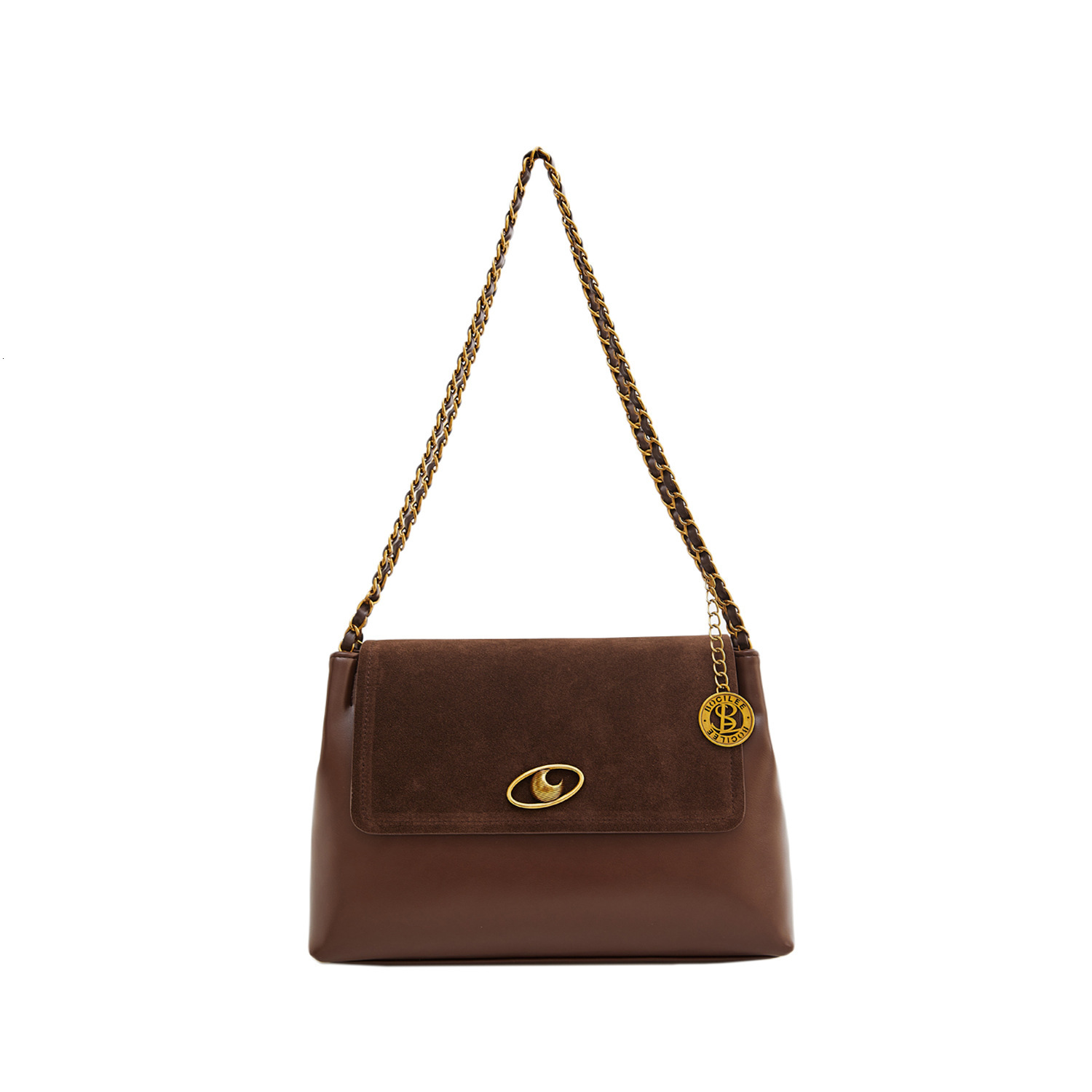 Autumn and Winter New Matte Designer Bag Fashion Large Capacity Luxury Handbag Suede Leather Splicing Office Commuter Tote Bag Women's Shoulder B