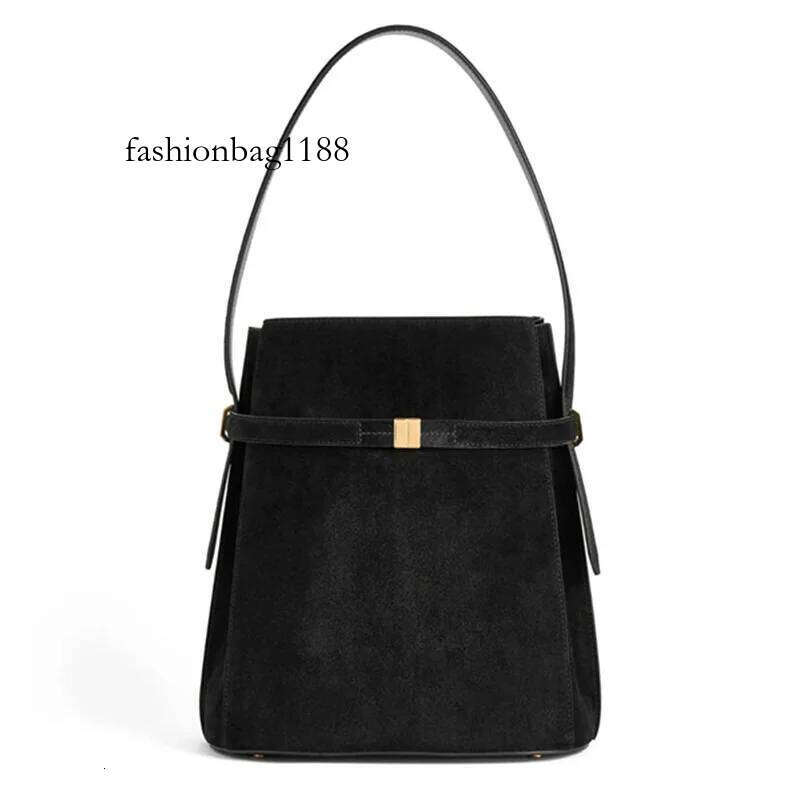 Light Fashion High-quality Top Layer Cowhide Bucket Shaped Shoulder Personalized High-end Feeling, Diagonal Cross Bag