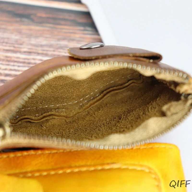 Genuine Leather Coin Purse Vintage Mini Zipper Wallets Case Storage Bag Card Holder Pocket for Men Women Z251023