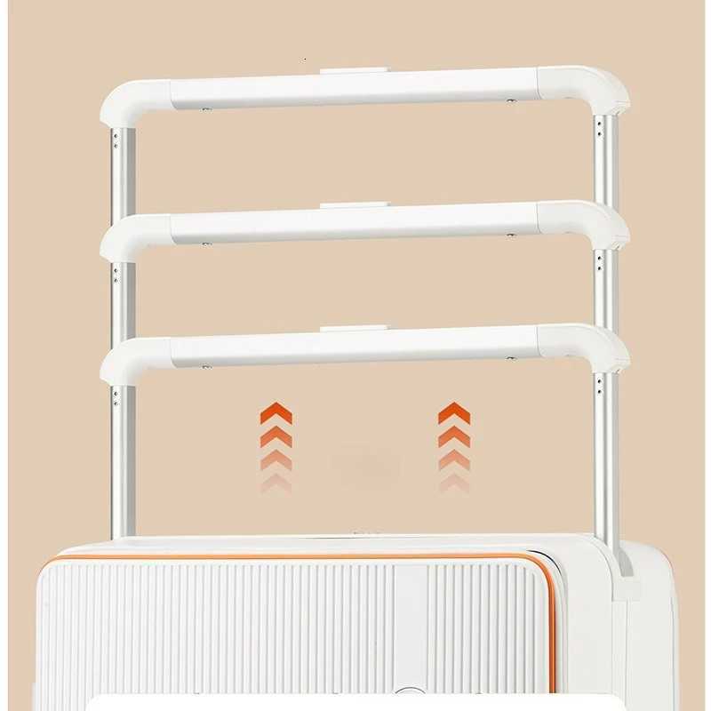 2024 Inch Front Opening Travel Bags 19 Wide Pull Rod in The Deep Warehouse Rolling Luggage Case Travel Suitcases with WheelsW251024