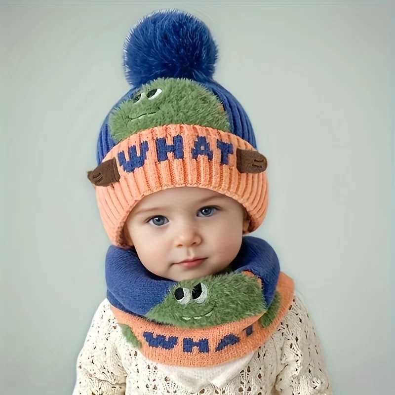 Hat Autumn and Winter Youngsterss Thickened Warm Ear Protection Hat Scarf Windproof and Coldproof Hooded Hat 38 Years OldL251024