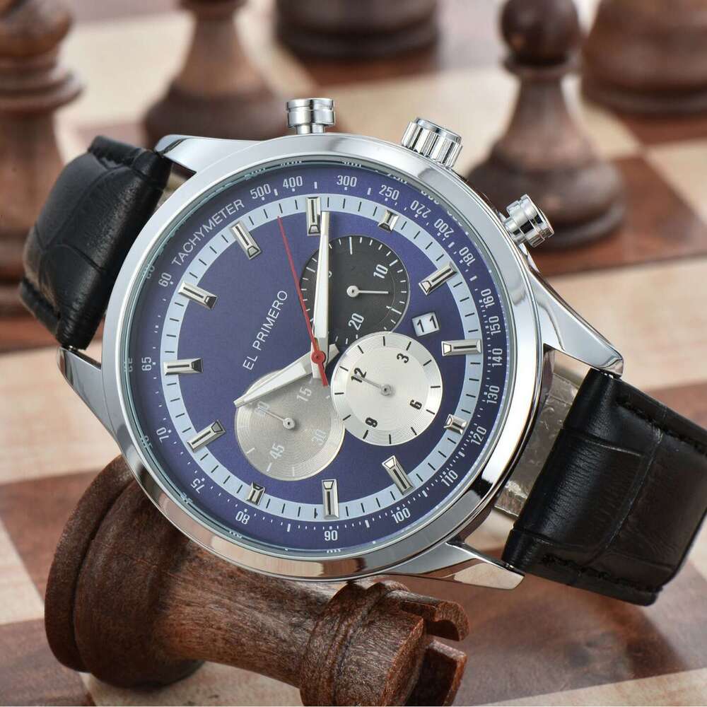 2025 mens large dial waterproof quartz watch multifunctional 6 subdials outdoor sports fashion wristwatch for men