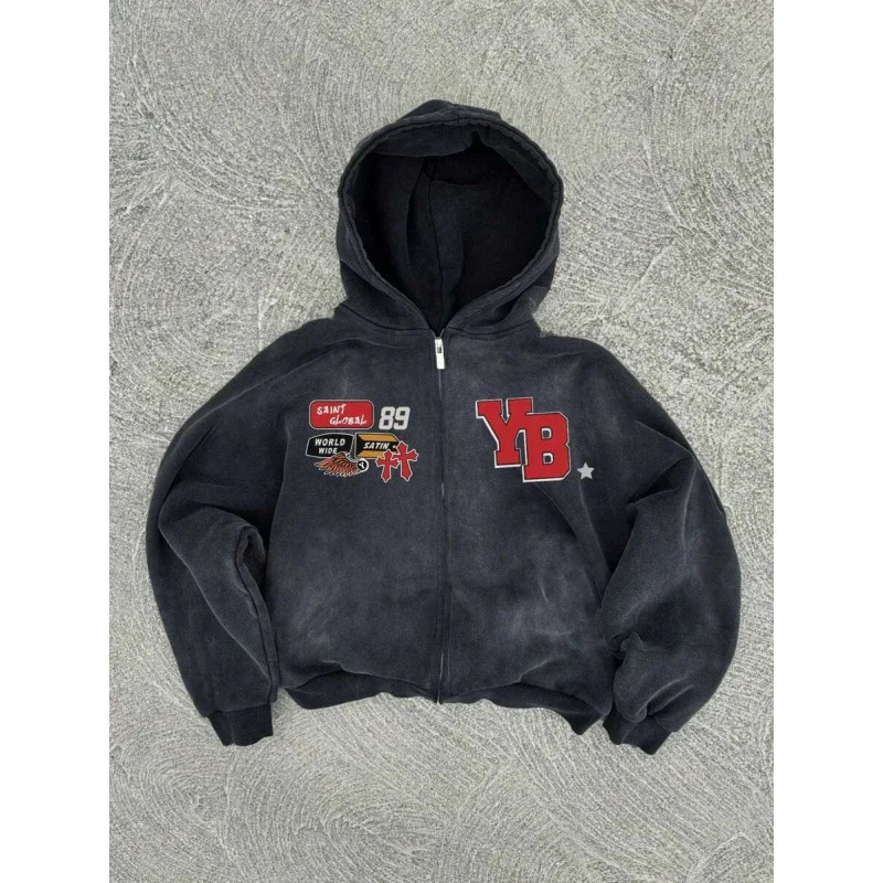 Men's Hoodies Hip Hop Women Gothic Punk Streetwear Grunge Harajuku Top Sweatshirt Goth Oversized Hoodie Clothes printing