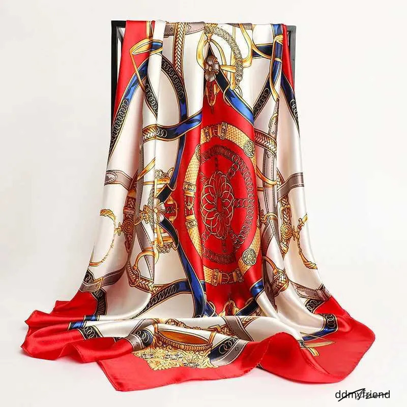 Large Silk Square Women, Elegant Satin Head Scarf For Hair, Neck, Or Handbag Decoration Ddmyfriend