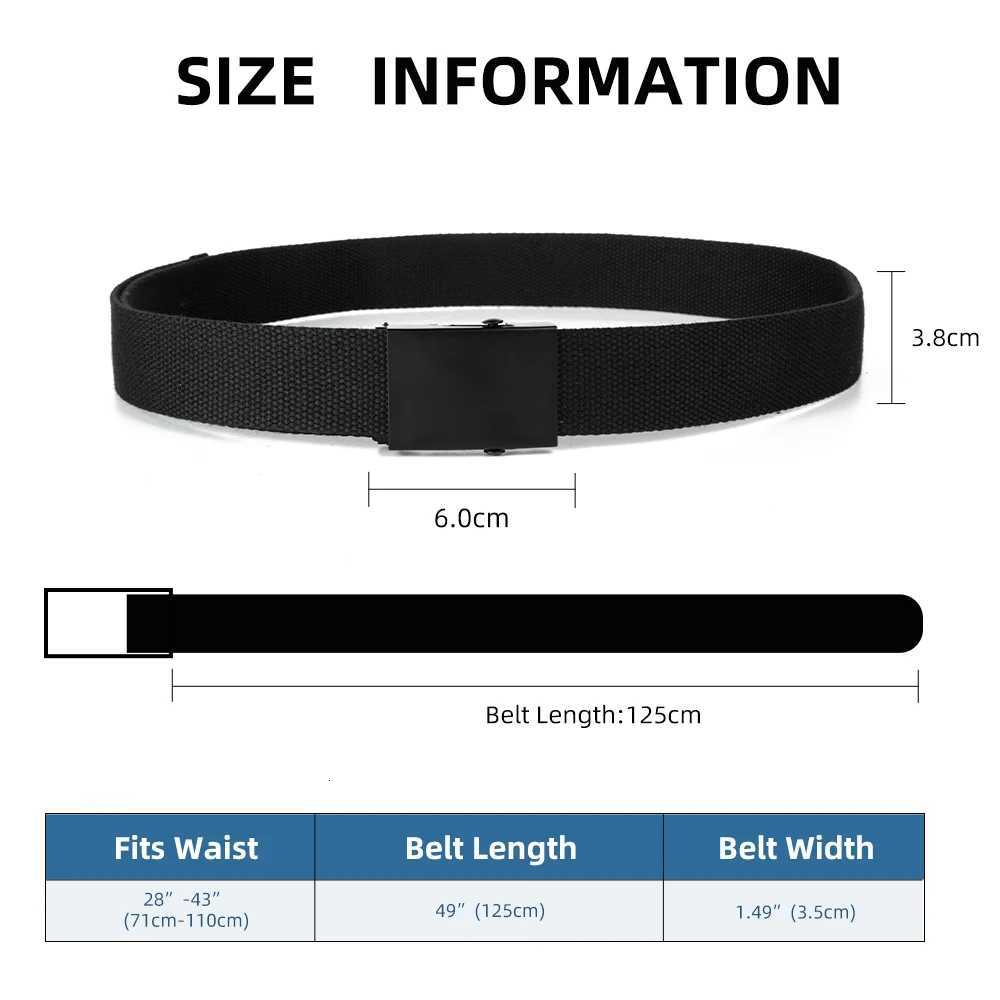 New Men Belt New Fashion Unisex Waist Belt Jeans Male Casual Luxury Canvas 38cm Webbing Waistband Ceinture Femme W251024