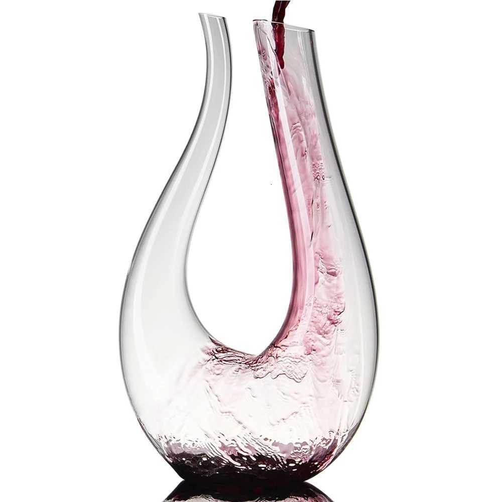 Wine DecanterRed Wine CarafeWine Aerator100 Hand Blown Lead Crystal Wine Decanters and CarafesWine Gift Y251024