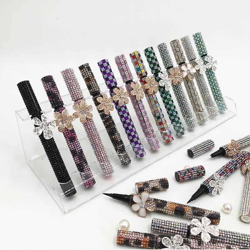 Super Sticky Eyeliner Glue Pen Diamond Flower Black Self Adhesive Eye Liner Glue Long LastingL251024