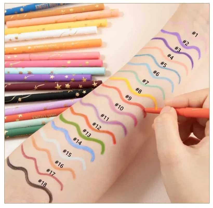 High Quality Waterproof Eyeliner Gel Pencil Matte Silkworm Eyeliner Pen Lasting Not Blooming Quick Drying Eye Liner Pen MakeupL251024