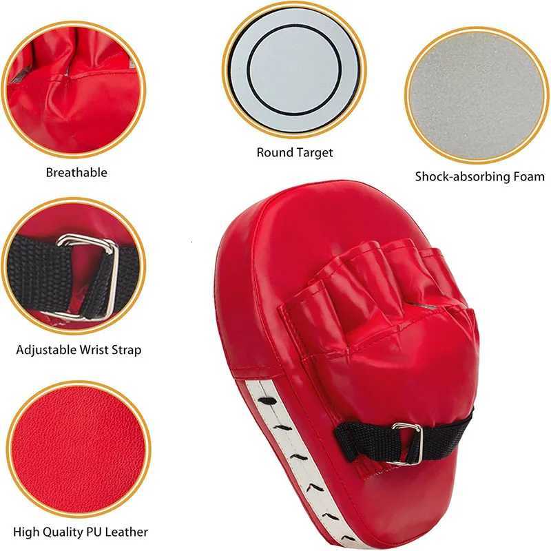 3in1 Boxing Gloves and Punching Mitts Set for Kids Boxing Mitts Focus Pads with Hand Wraps Kids Boxing Equipment Set For MMA Y251023