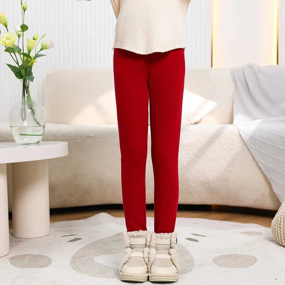 Autumn Winter New Kids Leggings Unisex Boys Girls Warm Cartoon Pants Elastic Footed Thermal BottomsT251024