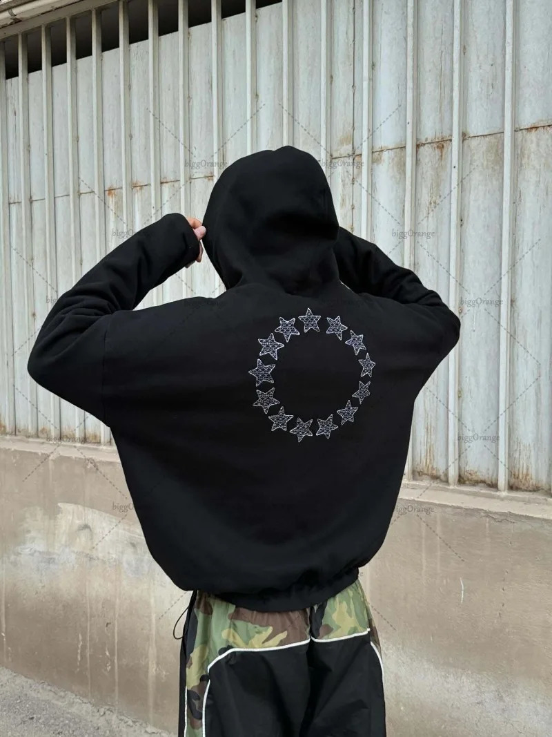 Harajuku Vintage Letter Print Street Loose Sweatshirt Women Y2K 2025 Hip Hop Camouflage Rock Casual Fashion Oversized Hoodie Men 251018