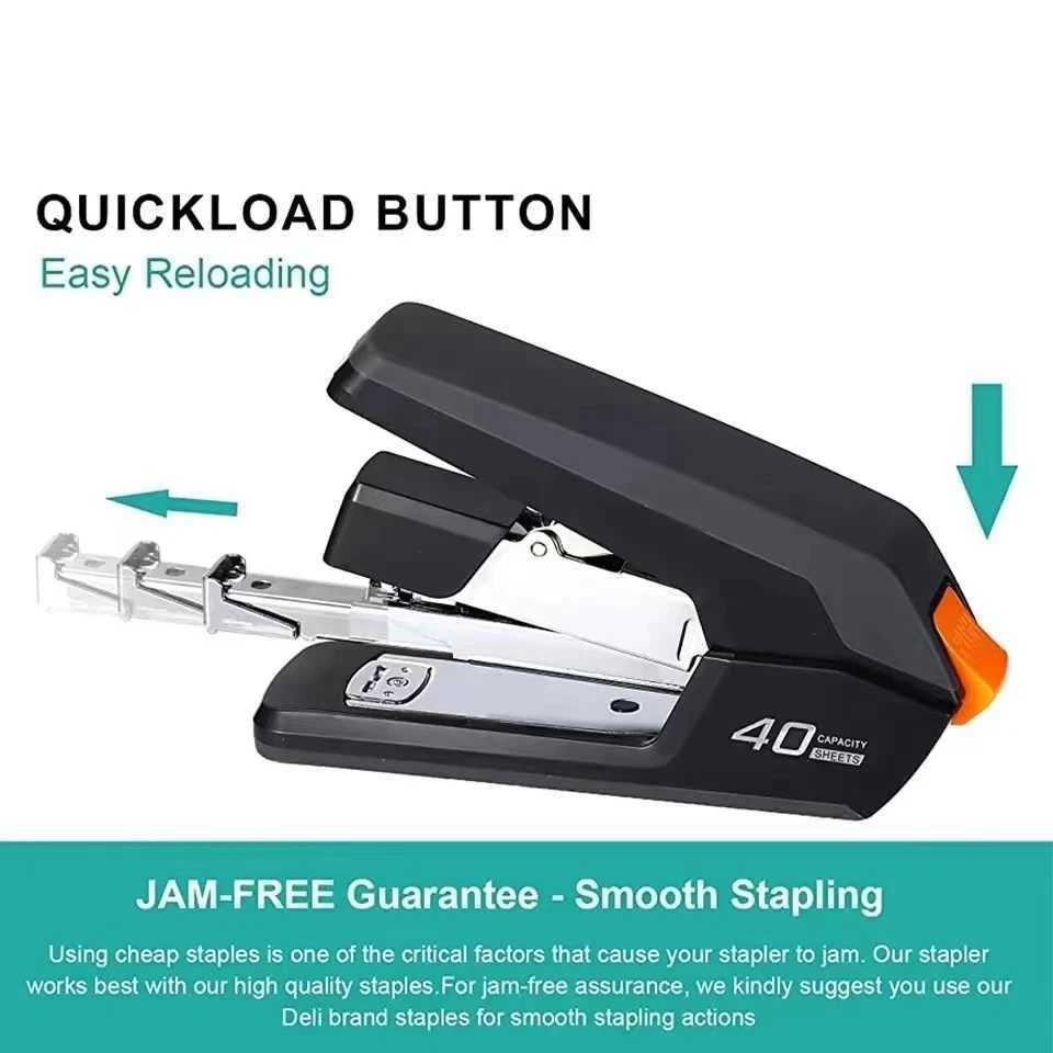 Effortless Desktop Stapler 4050 Sheet Capacity One Finger Stapling Easy to Load Ergonomic Heavy Duty Stapler S251024
