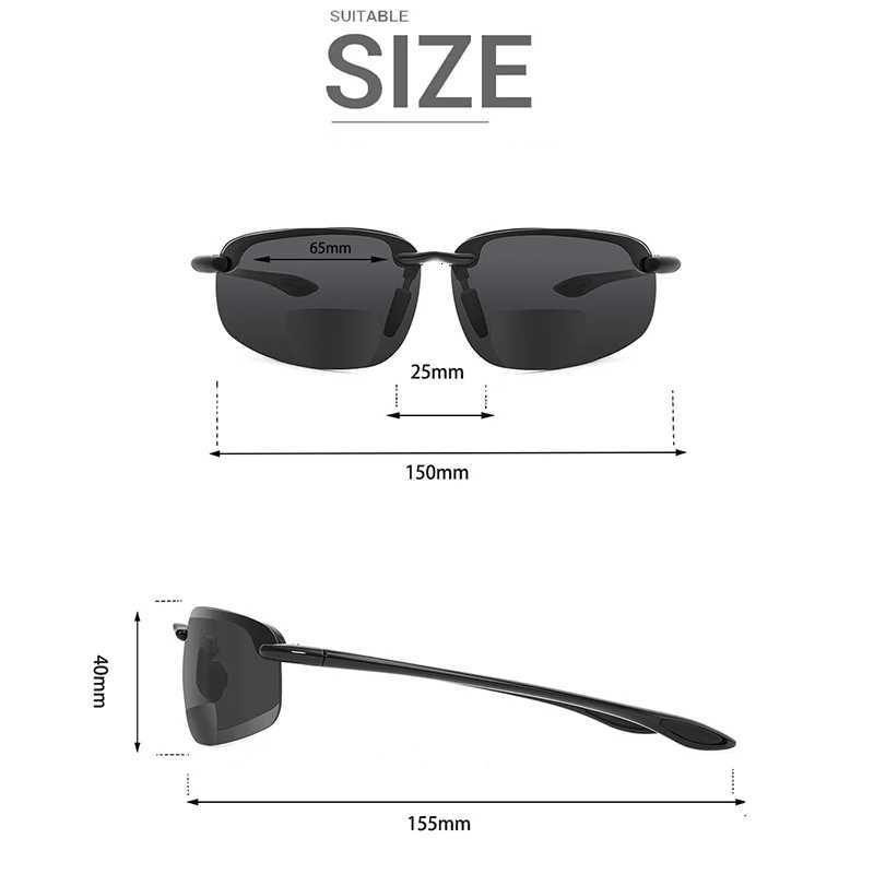 MAXJULI Bifocal Sunglasses for Women MenTR90 Frame Ultra Lightweight and Sun Reading UV Protection 8001T251024