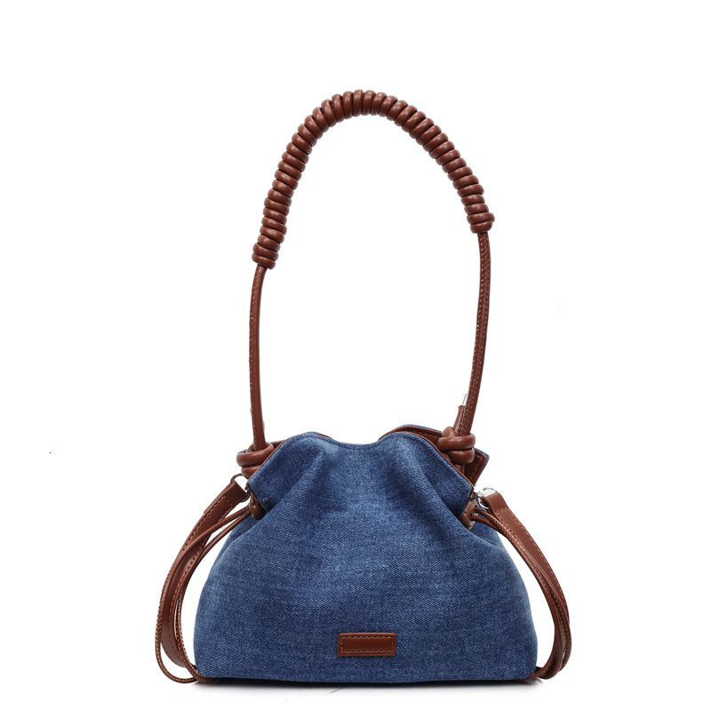 Luxury Brand Designer Bag Denim Handbag For Women 2025 New Niche Super Popular Shoulder Bag Crossbody Bucket Bag Phone Bag