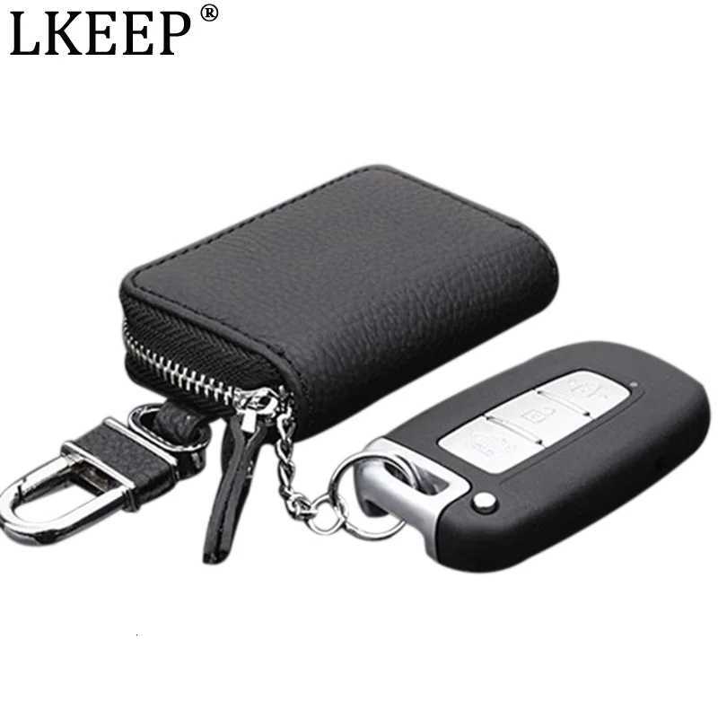 PU Leather Keychain Men Women Key Holder Organizer Pouch Cover Male Car Key Wallet Housekeeper Key Case Mini Card Bag Z251023