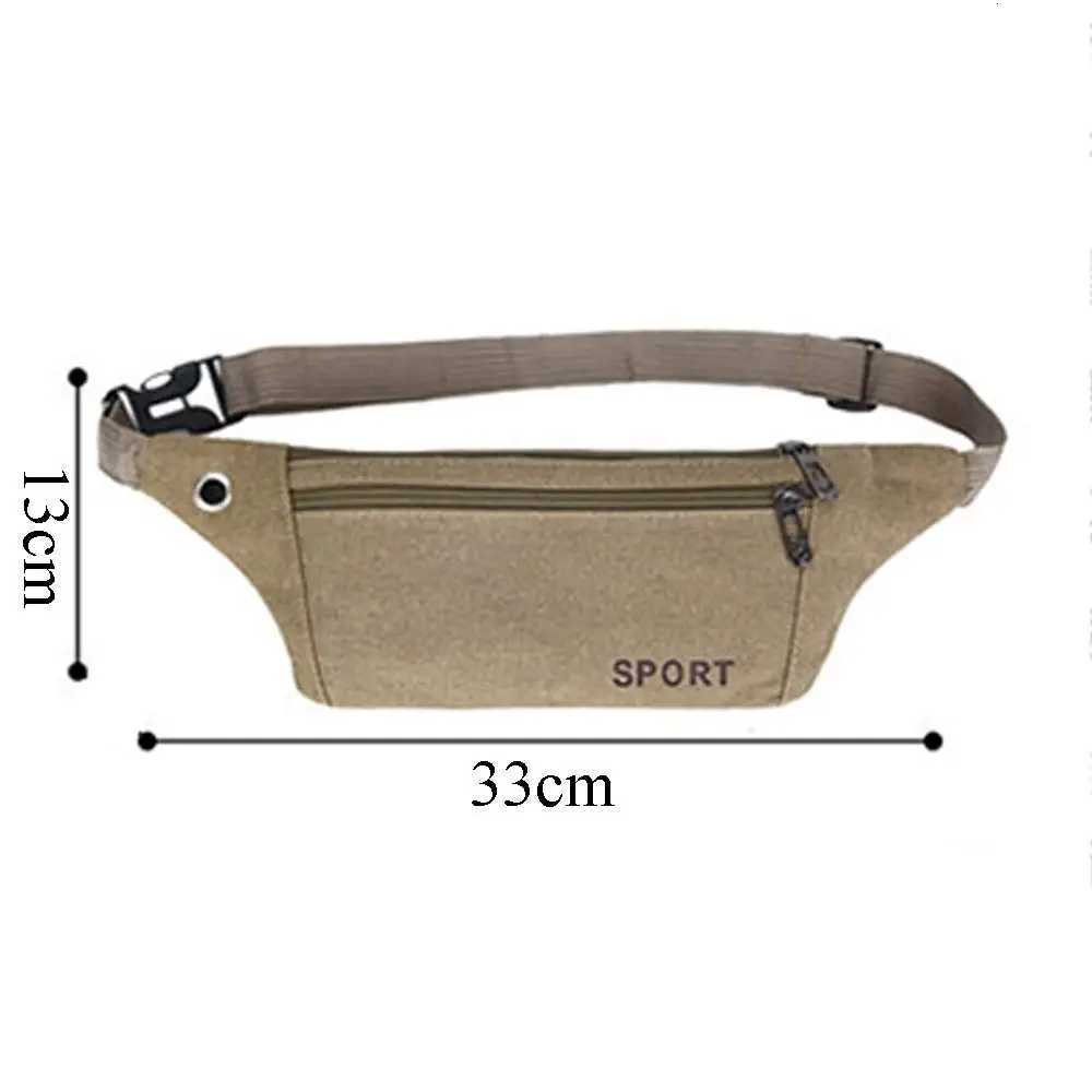 New Fashion WomenMen Waist Packs MultiPockets Fanny Pack Pouch Hip Purse Satchel Canvas Belt Bags Casual WalletL251024