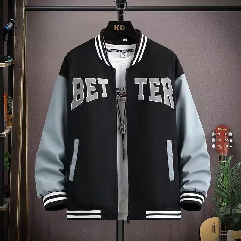 American Style Trendy Baseball Jacket For Men, Loose Fit, Cool And Stylish, High Street Designer Hoodie Jacket Tracksuit Men Polo Veste Coat Casual Ja