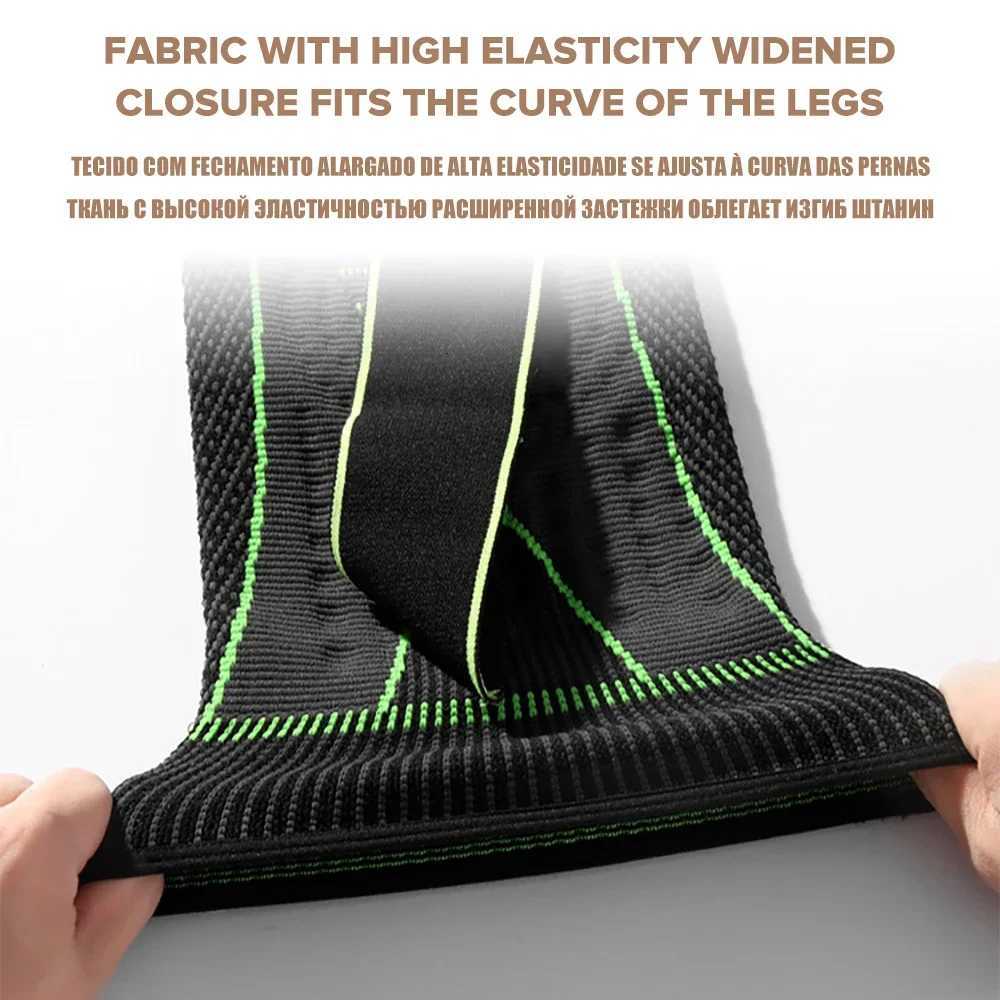 1 Pair Lengthen Fitness Knee Support Braces Bandage Elastic Nylon Sport Compression Knee Pads for Basketball Running Knees WarmW251024