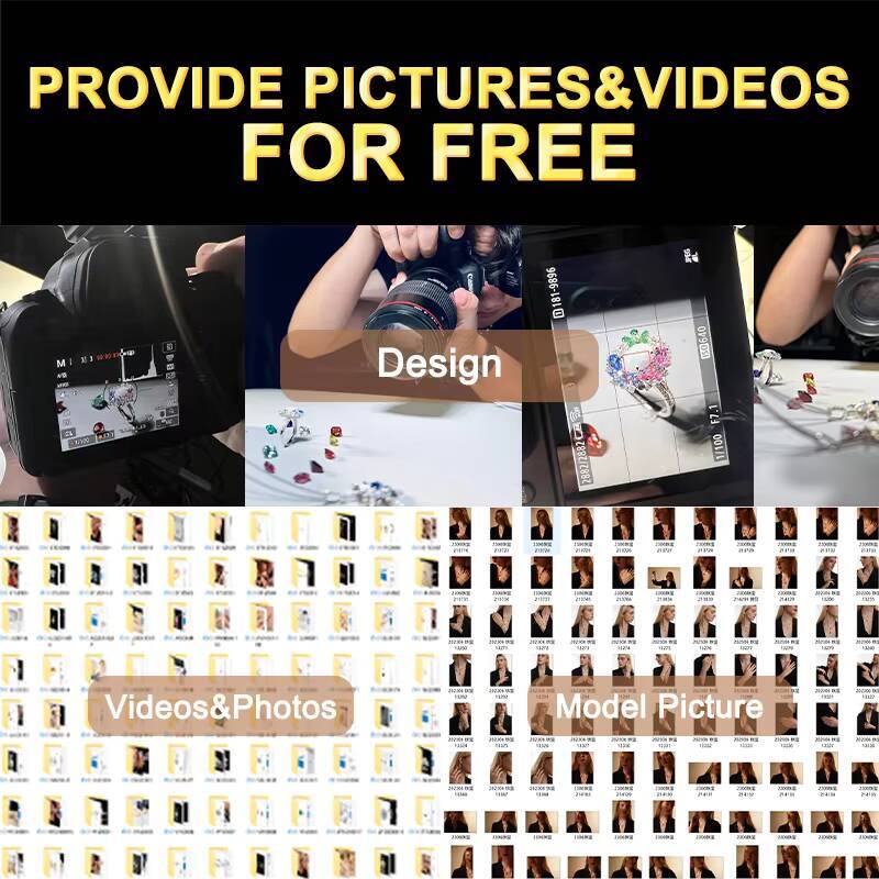 Factory Wholesale Custom 9K 10K 14K 18K Real Solid Pure Gold Au750 Gold Vvs Moissanite Diamond Solitaire Rings Engagement Ring