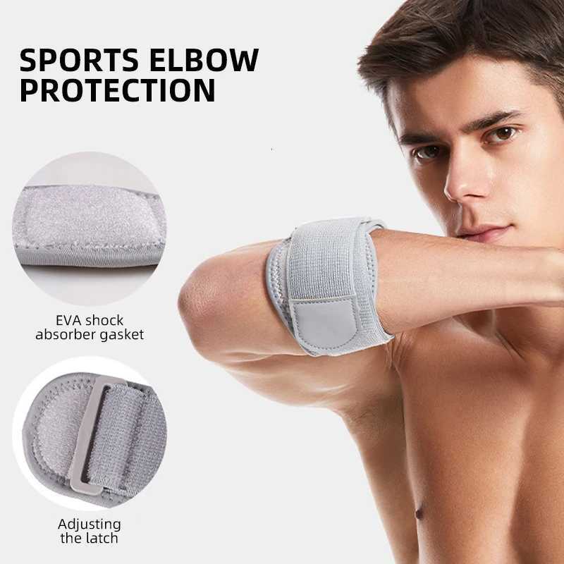 1PC3PC GOUNOD Adjustable Tennis Elbow Support Brace Guard Pads Golfers Strap Elbow Lateral Pain Syndrome Epicondylitis BraceW251024